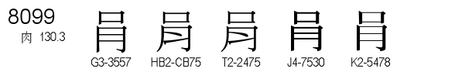 U+8099